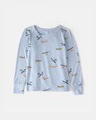 Toddler Boy Plane PurelySoft 2-Piece Pajama Set - Blue, image 2 of 7 slides