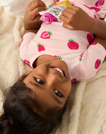 Toddler Girl Strawberry PurelySoft 2-Piece Pajama Set - Pink, 