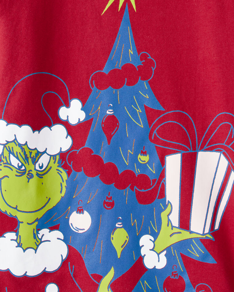 Kid Dr. Seuss&trade; The Grinch Long-Sleeve Graphic Tee - Red, image 3 of 3 slides