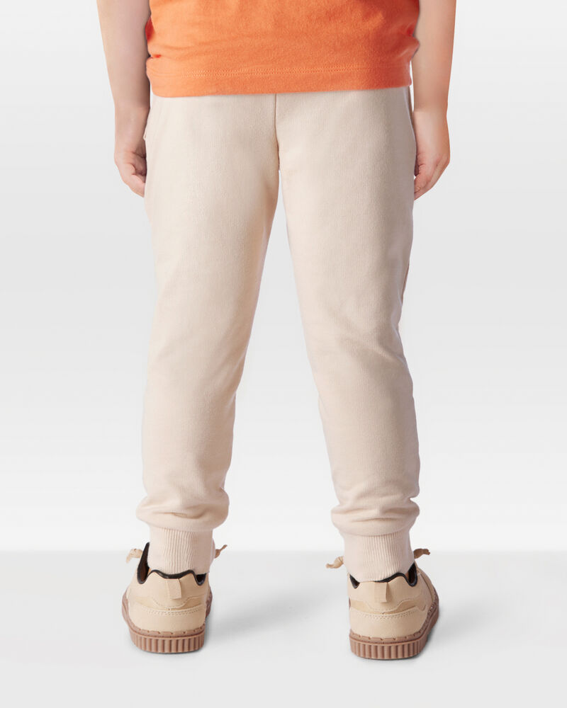 Toddler Boy Pull-On Drawstring Joggers - Khaki, image 4 of 6 slides