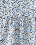 Baby Girl Organic Cotton Tiered Dress in Meadow Bloom, image 4 of 6 slides