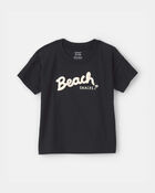 Toddler 'Beach Snacks' Graphic Tee - Black, image 1 of 7 slides