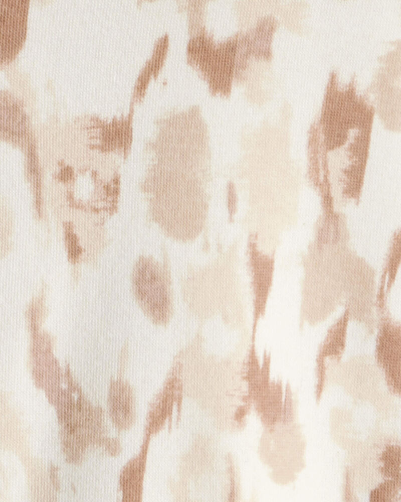 Girls  DayDream Fleece Leopard Print Hooded Zip-Up Jacket - Cream, image 2 of 3 slides