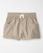 Toddler Boy 2-Piece Top & Short Set Made with Organic Cotton in Red Gingham, image 2 of 7 slides