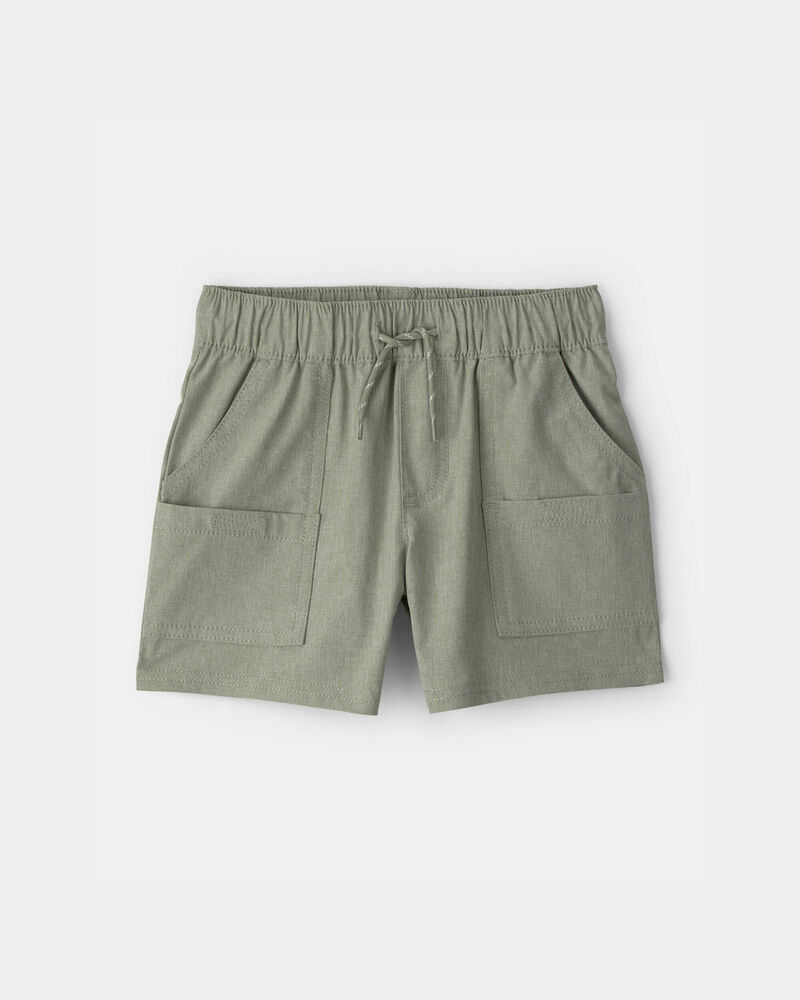 Toddler Boy Woven Pocket Shorts - Green, image 1 of 4 slides
