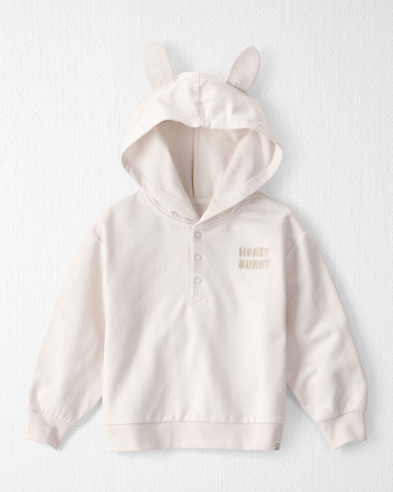Toddler Organic Cotton 'Honey Bunny' Hoodie, image 1 of 4 slides