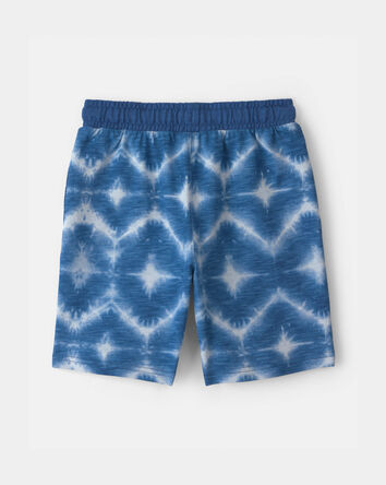 Boys Shibori French Terry Shorts - Blue, 
