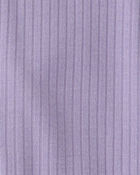 Baby Girl 2-Way Zip PurelySoft Sleep & Play Pajama - Purple, image 5 of 8 slides