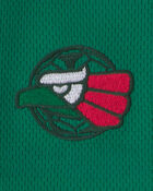 Kids Umbro Mexico Mesh Soccer Shorts - Green/White/Red, image 6 of 8 slides
