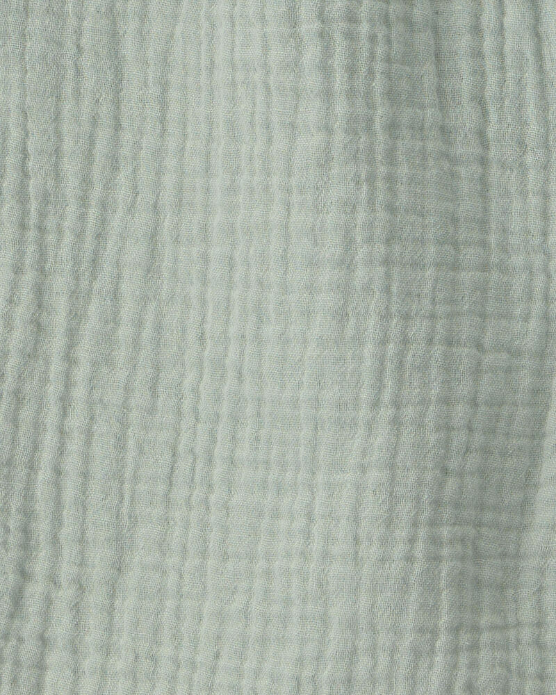 Boys 2-Piece Organic Cotton Gauze Top & Short Set, image 4 of 5 slides