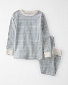 Toddler Organic Cotton Pajamas Set in Stripes, image 1 of 5 slides