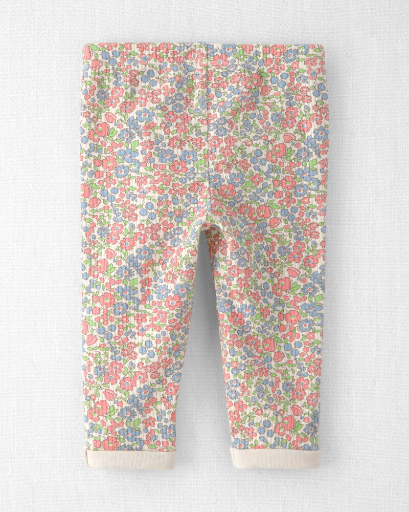 Baby Girl 2-Pack Organic Cotton Rib Leggings , image 2 of 6 slides