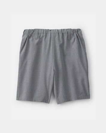 Boys Uniform Active Pull-On Shorts - Grey, 