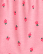 Toddler Girl 2-Piece Strawberry Sleeveless Pajama Set - Pink, image 2 of 4 slides