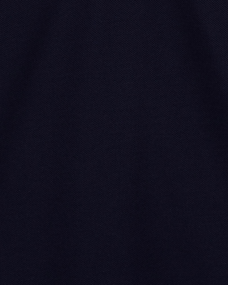 Girls Piqu&eacute; Polo Shirt - Navy, image 2 of 3 slides