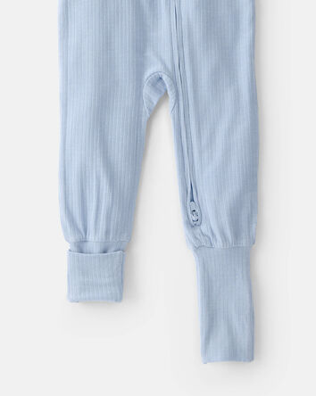 Baby PurelySoft 2-Way Zip 1-Piece Pajama - Blue, 
