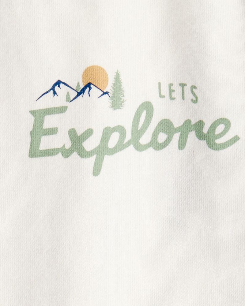 Baby Girl Organic Cotton Let's Explore Long-Sleeve Tee, image 4 of 6 slides