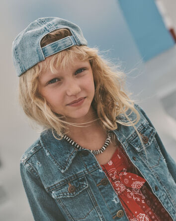 Girls Sleeveless Bandana Dress - Red, 
