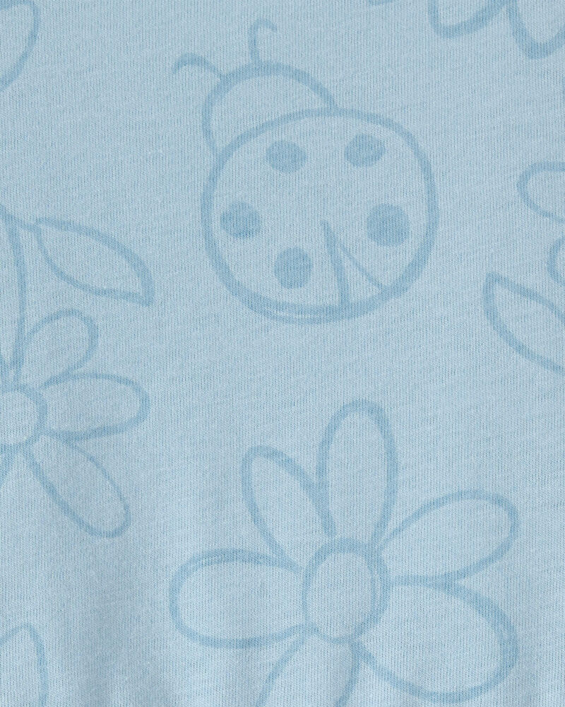 Toddler Girl Floral Ladybug Short-Sleeve Dress - Blue, image 3 of 4 slides