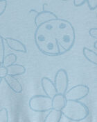 Toddler Girl Floral Ladybug Short-Sleeve Dress - Blue, image 3 of 4 slides