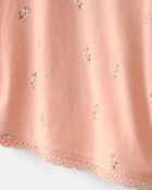 Toddler Girl Floral Top - Orange, image 2 of 4 slides
