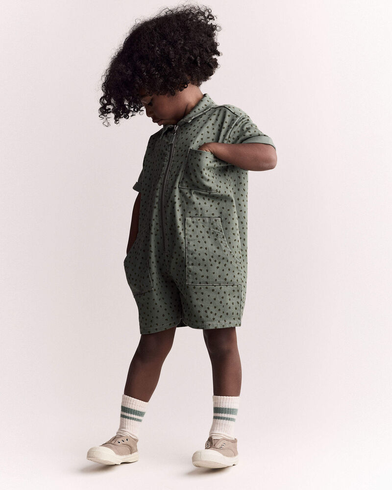 Toddler Day Out&trade; Romper - Olive, image 4 of 6 slides