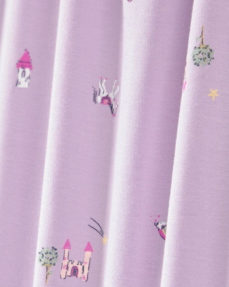 Toddler Girl Fairytale PurelySoft 2-Piece Pajama Set - Purple, image 5 of 7 slides