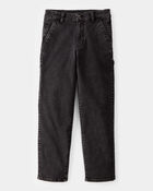 Boys Baggy Iconic Denim Carpenter Pants - Black Wash, image 1 of 4 slides
