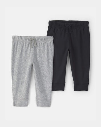Baby 2-Pack Pants - Grey/Black, 