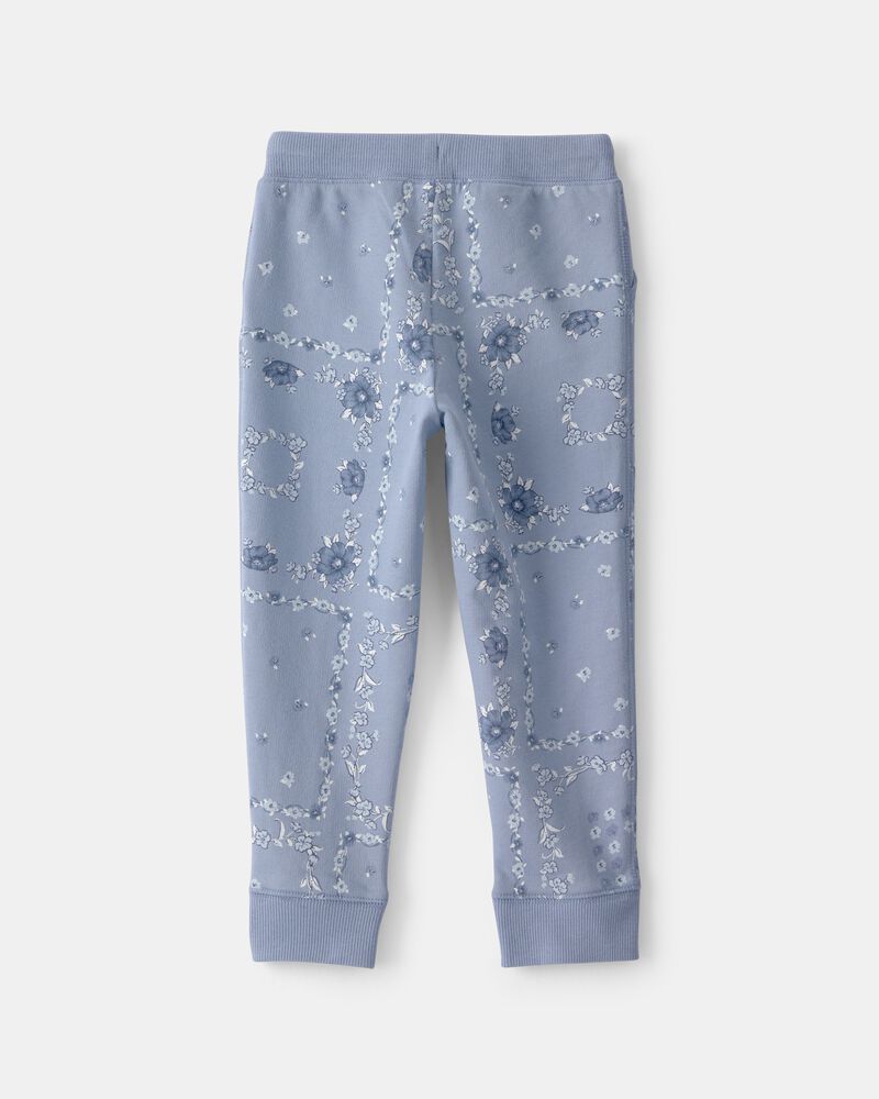 Toddler Girl 2-Piece Floral OshKosh Logo Layering Set - Blue, image 6 of 7 slides