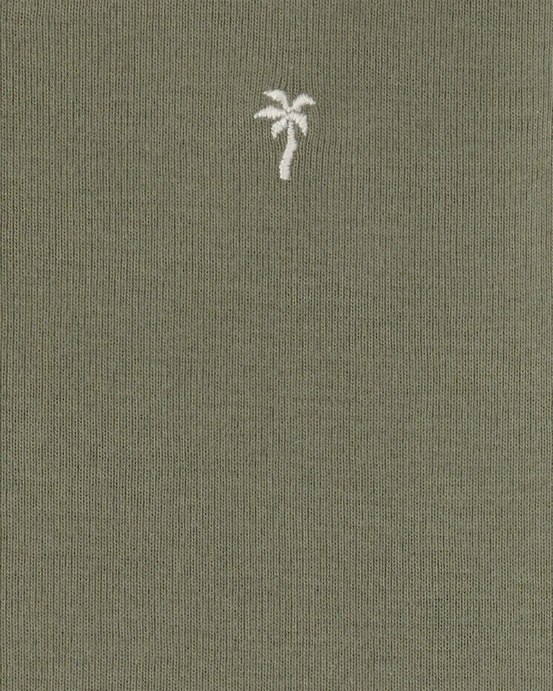 Baby Boy 3-Piece Palm Tree Outfit Set - White/Green, image 4 of 11 slides