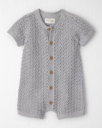 Baby Organic Cotton Sweater Knit Romper, 