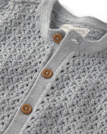 Baby Organic Cotton Sweater Knit Romper, 