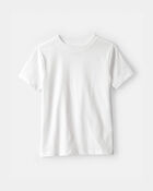 Kids Solid T-Shirt - White, image 1 of 3 slides