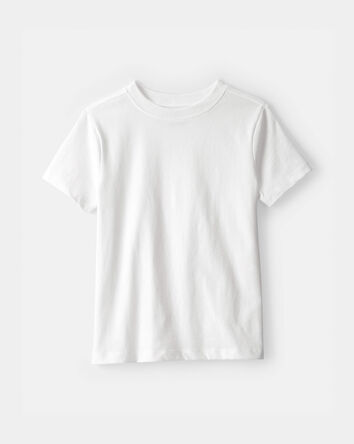 Kids Solid T-Shirt - White, 