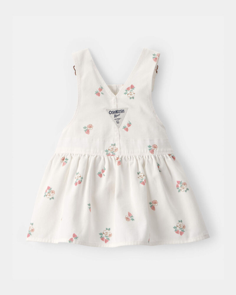 Baby Girl Strawberry Skirtall - White, image 2 of 4 slides