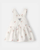 Baby Girl Strawberry Skirtall - White, image 2 of 4 slides