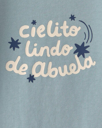 Baby 'Cielito Lindo De Abuela' Long-Sleeve Graphic Bodysuit - Blue, 