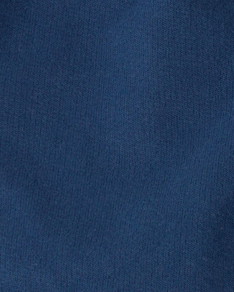 Baby Boy 2-Piece Alligator Polo Shirt & French Terry Shorts Set - Blue/Grey, image 7 of 7 slides
