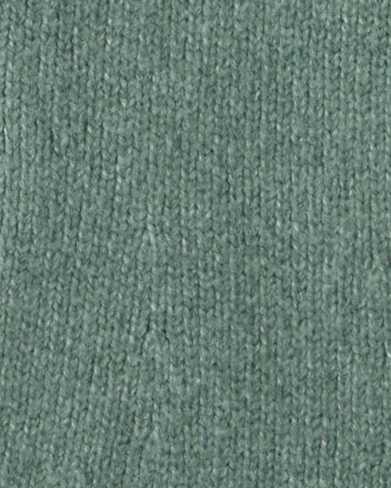 Girls Flared Sweater Knit Pants - Green, image 3 of 4 slides