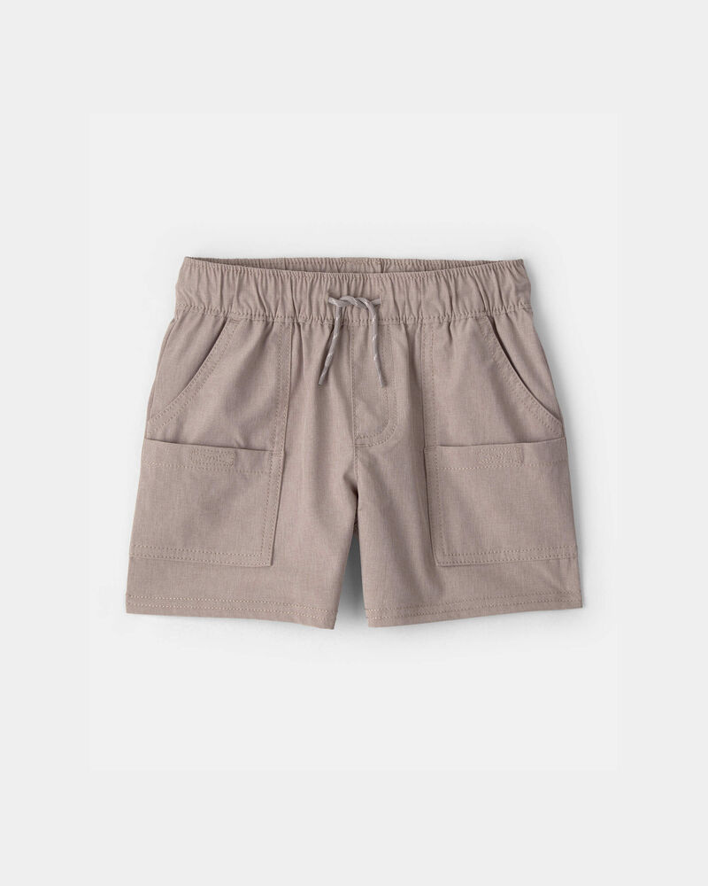 Toddler Boy Woven Pocket Shorts - Taupe, image 1 of 4 slides
