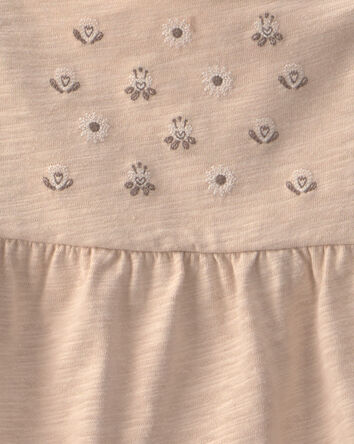 Toddler Girl 2-Piece Floral Sleeveless Top & Pant Set - Cream, 