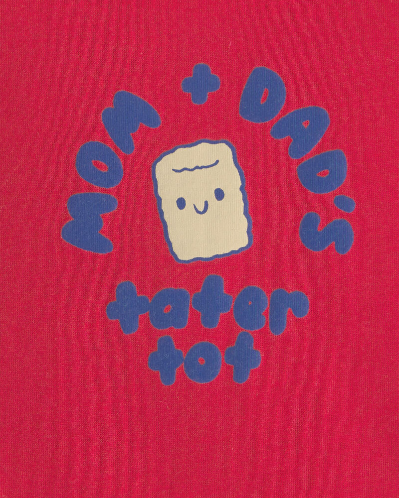 Baby Tater Tot Graphic Bodysuit - Red, image 2 of 3 slides