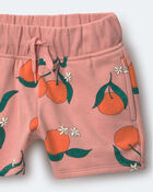 Toddler City Park&trade; Shorts in Clementine Grove Print - Light Pink, image 6 of 6 slides