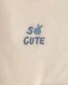 Baby Girl 3-Piece Blueberry Bodysuit & Pant Set - Blue/Ivory, image 2 of 4 slides