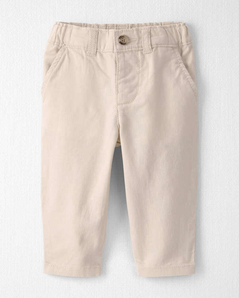Baby Boy Linen Pants Made with Organic Cotton, image 1 of 5 slides