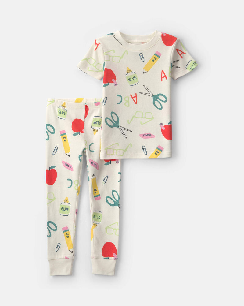 Toddler 2-Piece School Pajama Set, image 1 of 3 slides