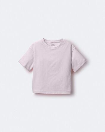 Toddler Rolled Cuff Tee - Light Pink, 