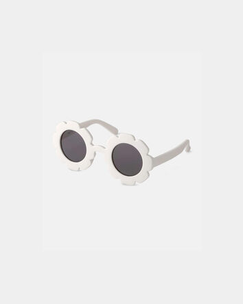 Baby Flower Sunglasses - White, 