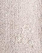 Toddler Girl Floral Long-Sleeve Sweater - Cream, image 3 of 4 slides